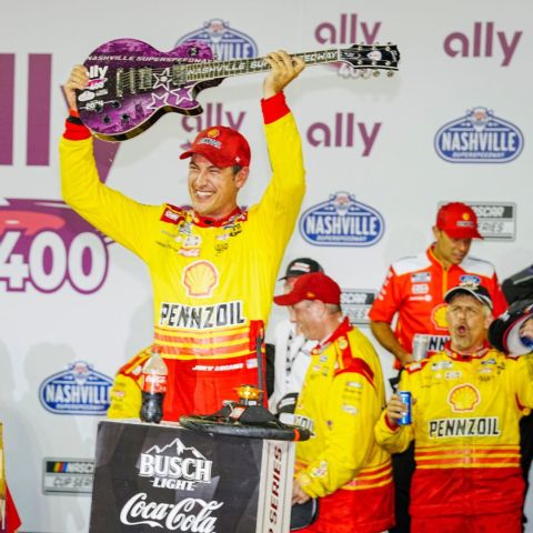 Logano wins