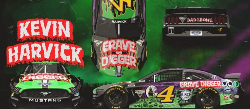 Harvick to run 'Grave Digger' paint scheme at Nashville Photo