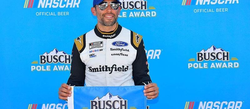 Aric Almirola wraps up Busch Pole Award in Nashville qualifying Photo