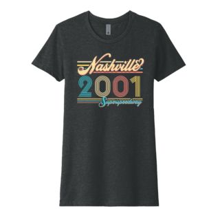NSS LADIES RETRO TEE Ash