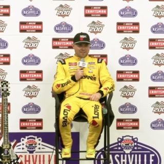 PRESS CONFERENCE - 2026 Allegiance 200 Winner Layne Riggs (No. 34 Front Row Motorsports Ford)