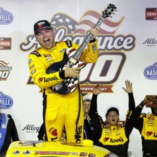 Riggs Rallies to Pass Caruth and Smith in Closing Laps to Win Thrilling Allegiance 200.