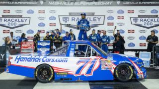 PRESS CONFERENCE - 2025 NCTS Race Winner - Rajah Caruth (No. 71 Spire Motorsports Chevrolet)